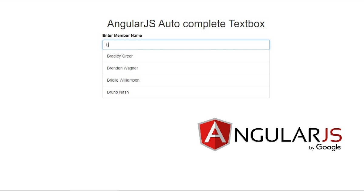AngularJS Auto complete Textbox Tutorial101