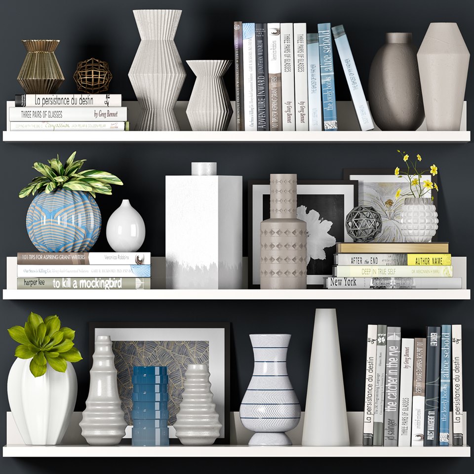 2137 Books Sketchup Model Free Download