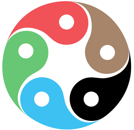 3 yin yang symbol parts with 8 Important