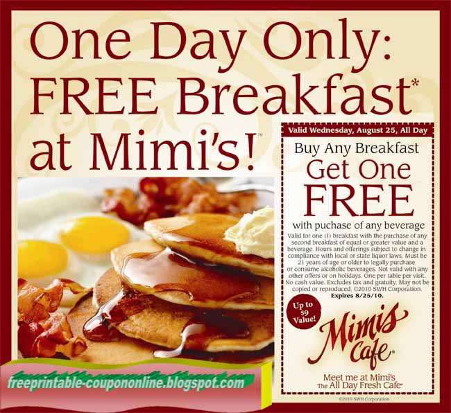 Printable Coupons 2018 Mimis Cafe Coupons Printable Coupons 2018 Mimis Cafe Coupons