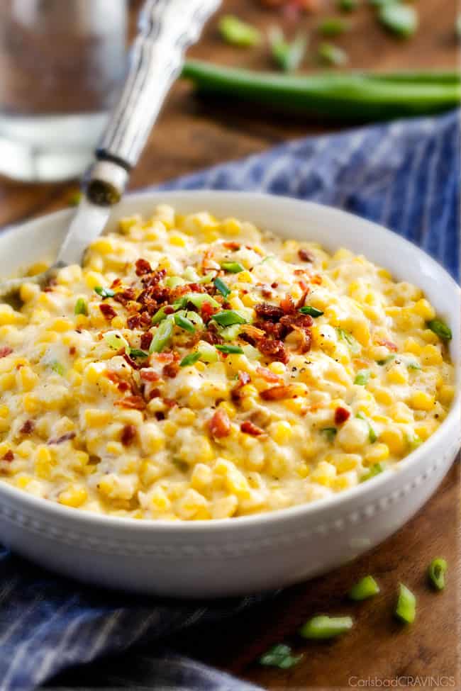 SLOW COOKER CREAMED CORN WITH RICOTTA, ROSEMARY AND BACON - FOOD DAILY