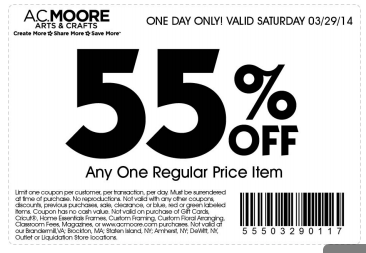 Michaels, Joanns, Hobby Lobby and AC Moore Coupons New Giveaway!