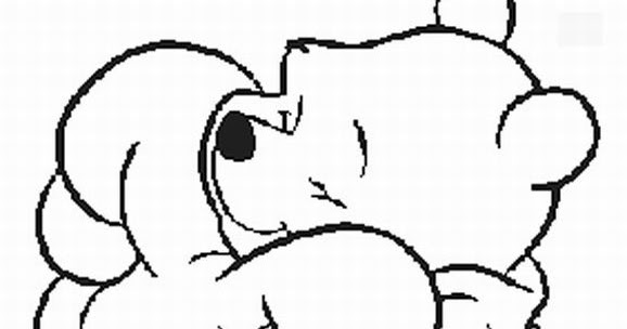 Pooh valentine coloring pages - Pooh