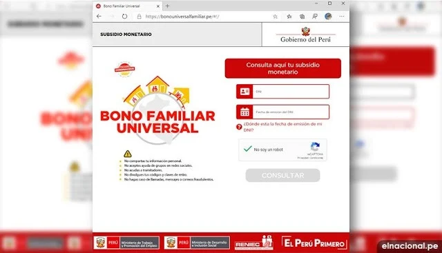 Bono Familiar Universal: Conoce aquí si eres beneficiario y cómo cobrar el segundo subsidio de S/ 760