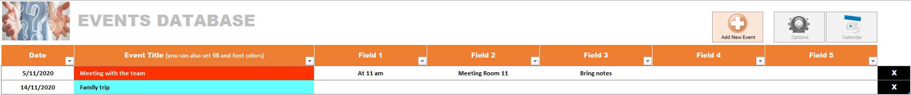 Introducing the amazing Excel Ultra Calendar! - Looking for Custom