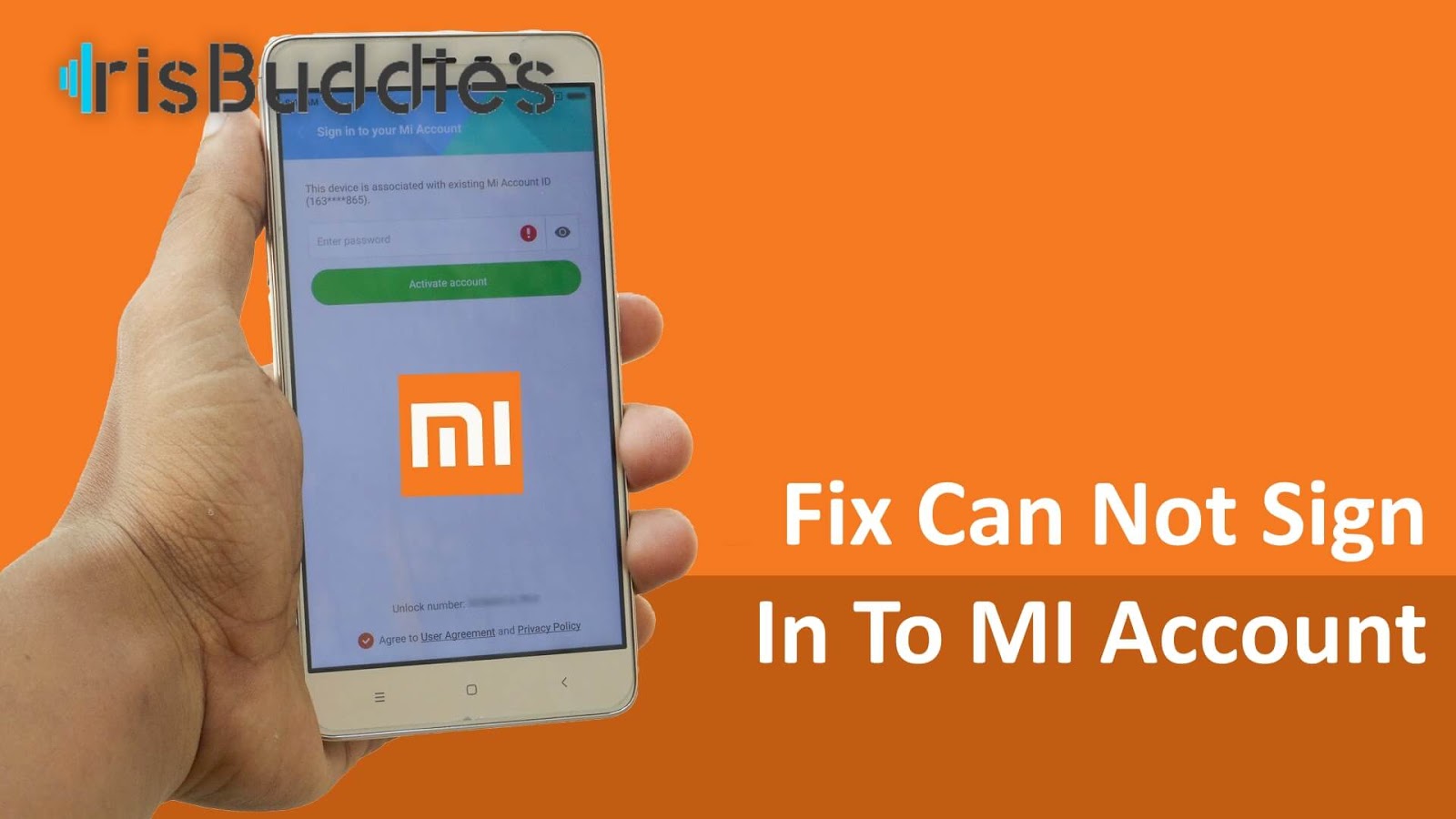 [MI Account Bypass] How To Fix Can't Login To Mi account sign in error Without Format Iris Buddies