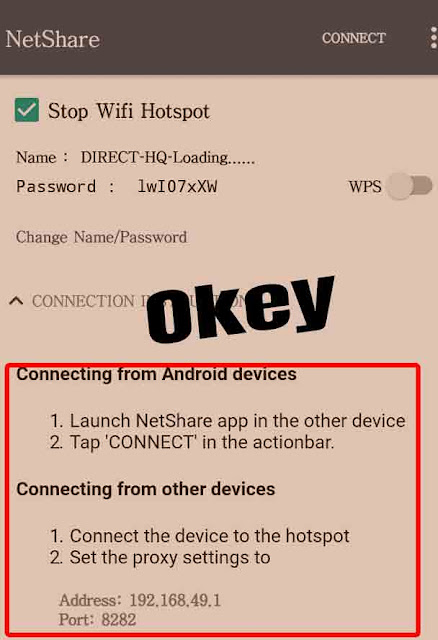 Opened Connection instructions
