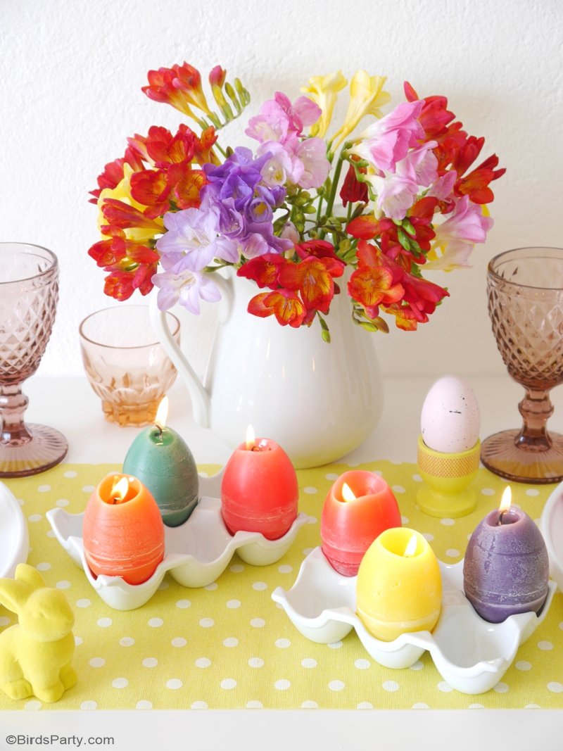DIY Easter Egg Candles Party Ideas Party Printables Blog