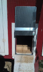 door coop ador automatic chicken installed peace mind lady existing hole pop