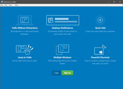 Ứng dụng web dựa trên trình duyệt Trello hiện có sẵn dưới dạng ứng dụng Windows 10