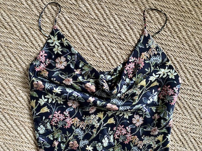Diary of a Chain Stitcher: Sewing Patterns by Masin Sicily Slip Dress in Liberty Print Floral Silk Satin