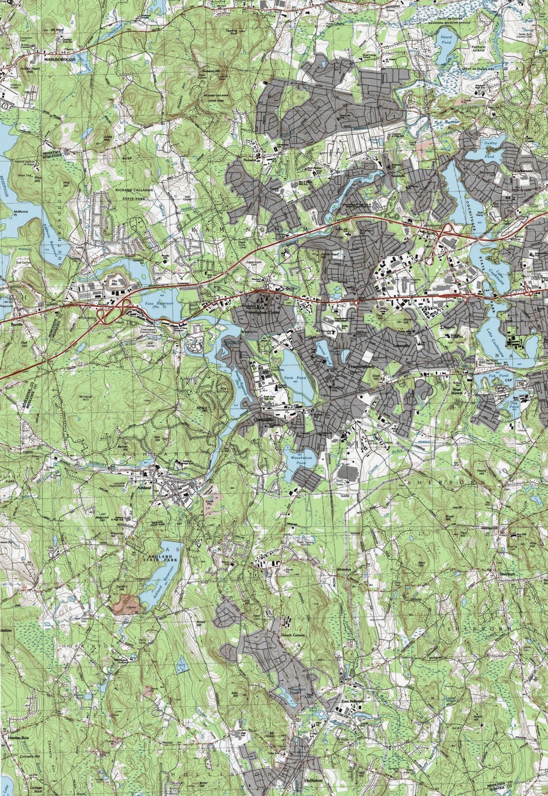 FRAMINGHAM MATTERS Old maps and aerial drawings of Framingham