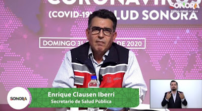 Enrique Clausen Iberri Secretario de Salud en Sonora confirmo que se presentaron en el estado