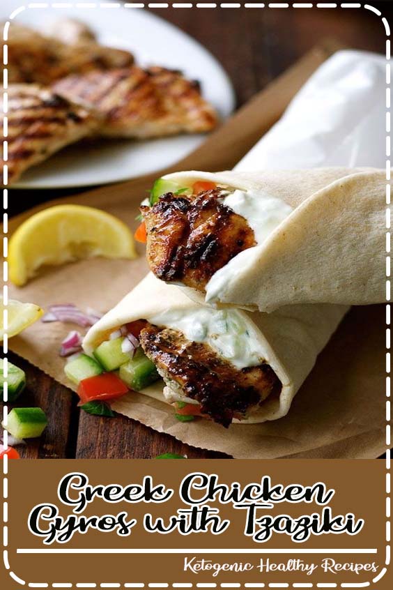 Greek Chicken Gyros with Tzaziki - Zain Recipes