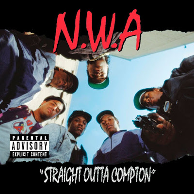 N.W.A, straight outta compton, album, fuck the police, gangsta gangsta, express yourself, album cover