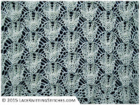 LACE KNITTING #15 | Shaped Diamonds stitch