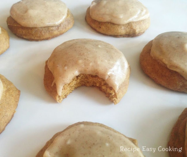 Pumpkin Cookies with Brown Butter Icing