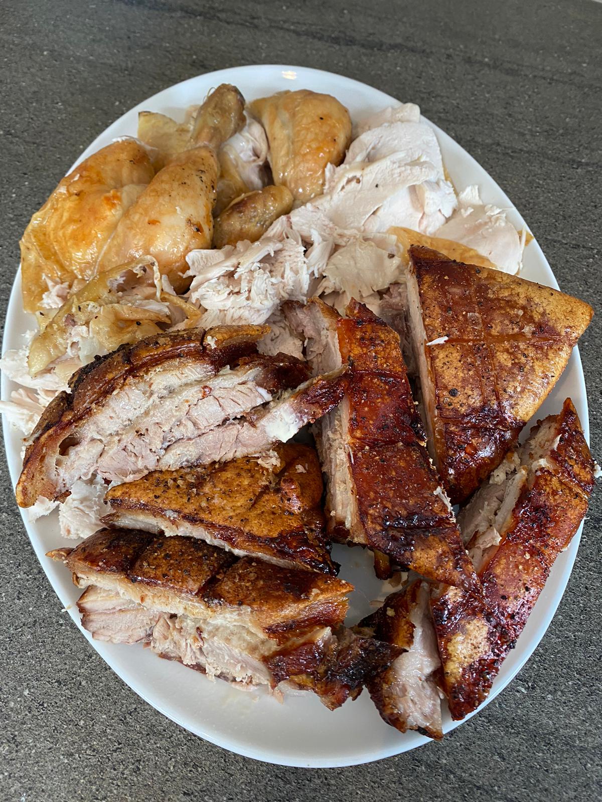 Bistro Becs and Family Slow Roast Pork Belly with Crispy Crackling