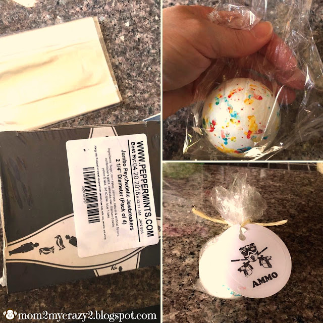 Running away? I'll help you pack. Paintball Themed Party Goody Bag