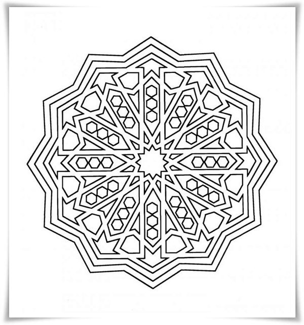 malvorlagen geometrische formen