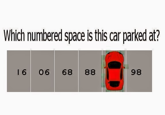 which numbered space is the car parked at?