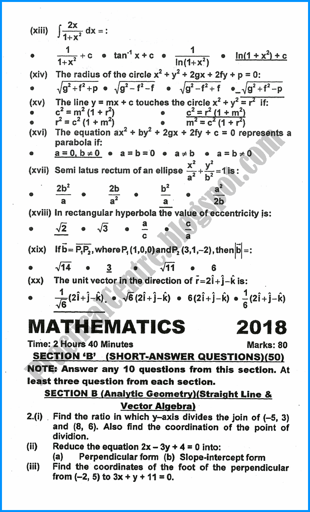 xii-mathematics-five-year-paper-2018