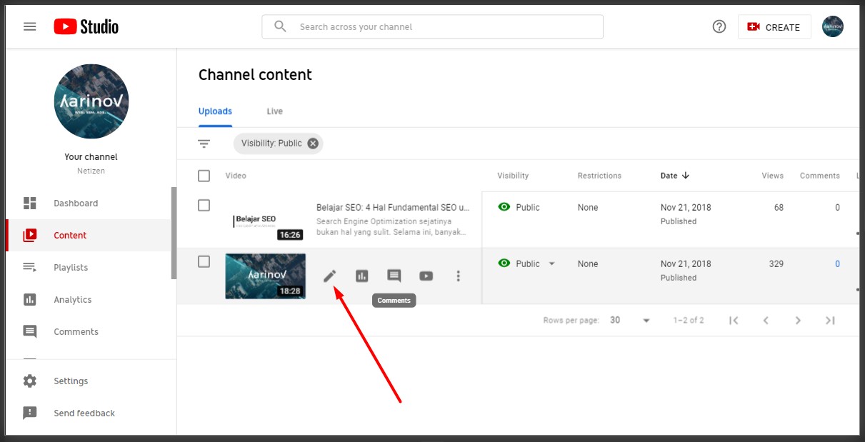 Cara Mengaktifkan Dan Menonaktifkan Komentar Di Youtube Cara Mengaktifkan Dan Menonaktifkan Komentar Di Youtube