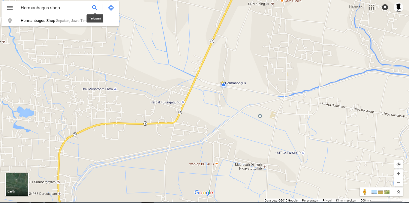 Cara Memasukan Lokasi Google Maps Kita di Blog - Konveksi Bahan Combed