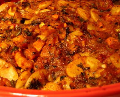 Baked Gigantes Beans in Tomato Sauce