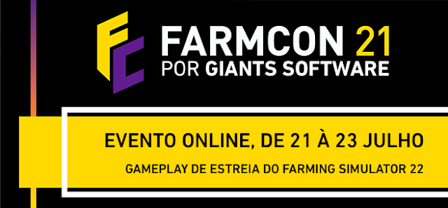 FarmCon: Gameplay de estreia mundial do Farming Simulator 22, rifas e muito mais!