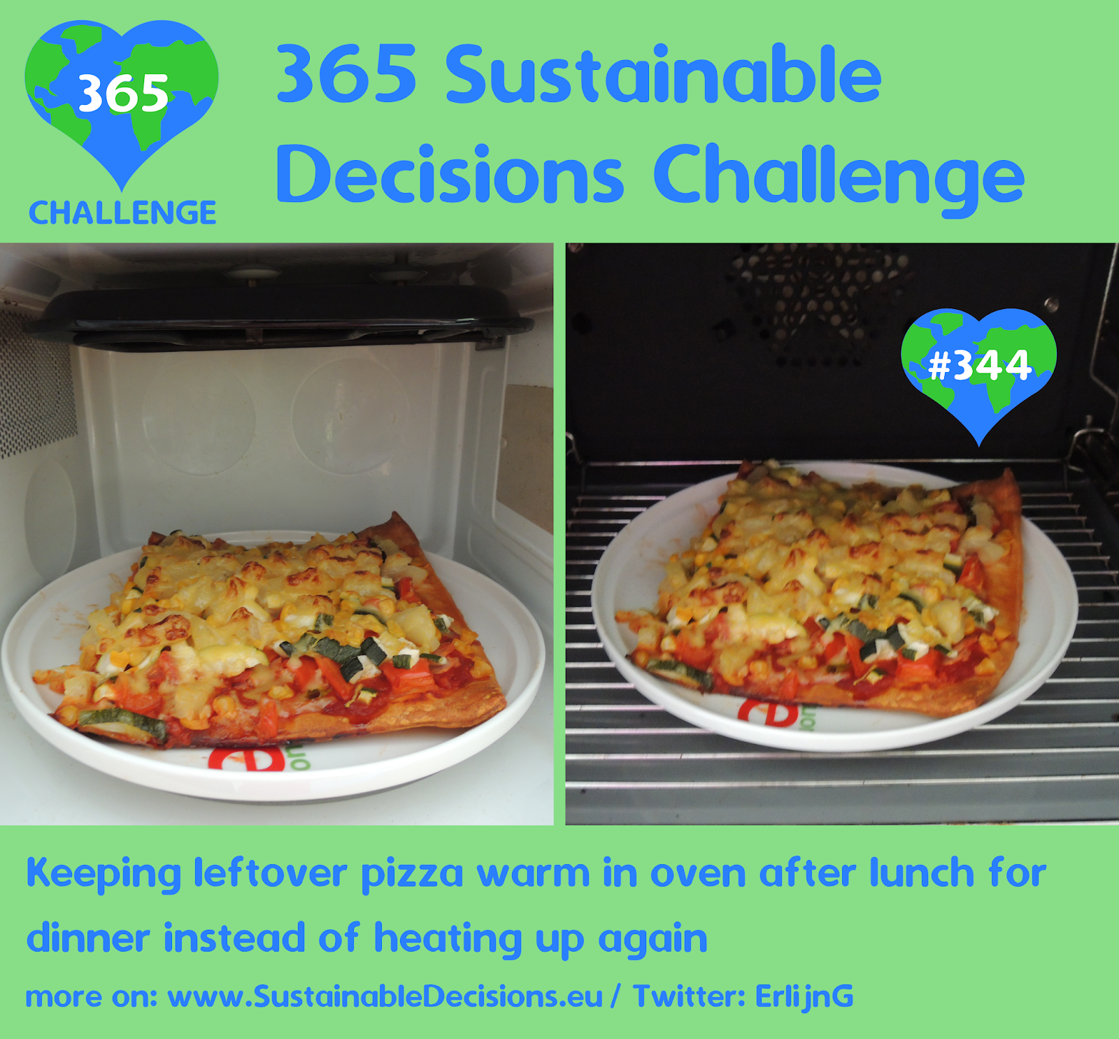 344 Keeping leftover pizza warm in oven after lunch for dinner