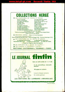 Recueil du journal Tintin, numéro 163, 1982