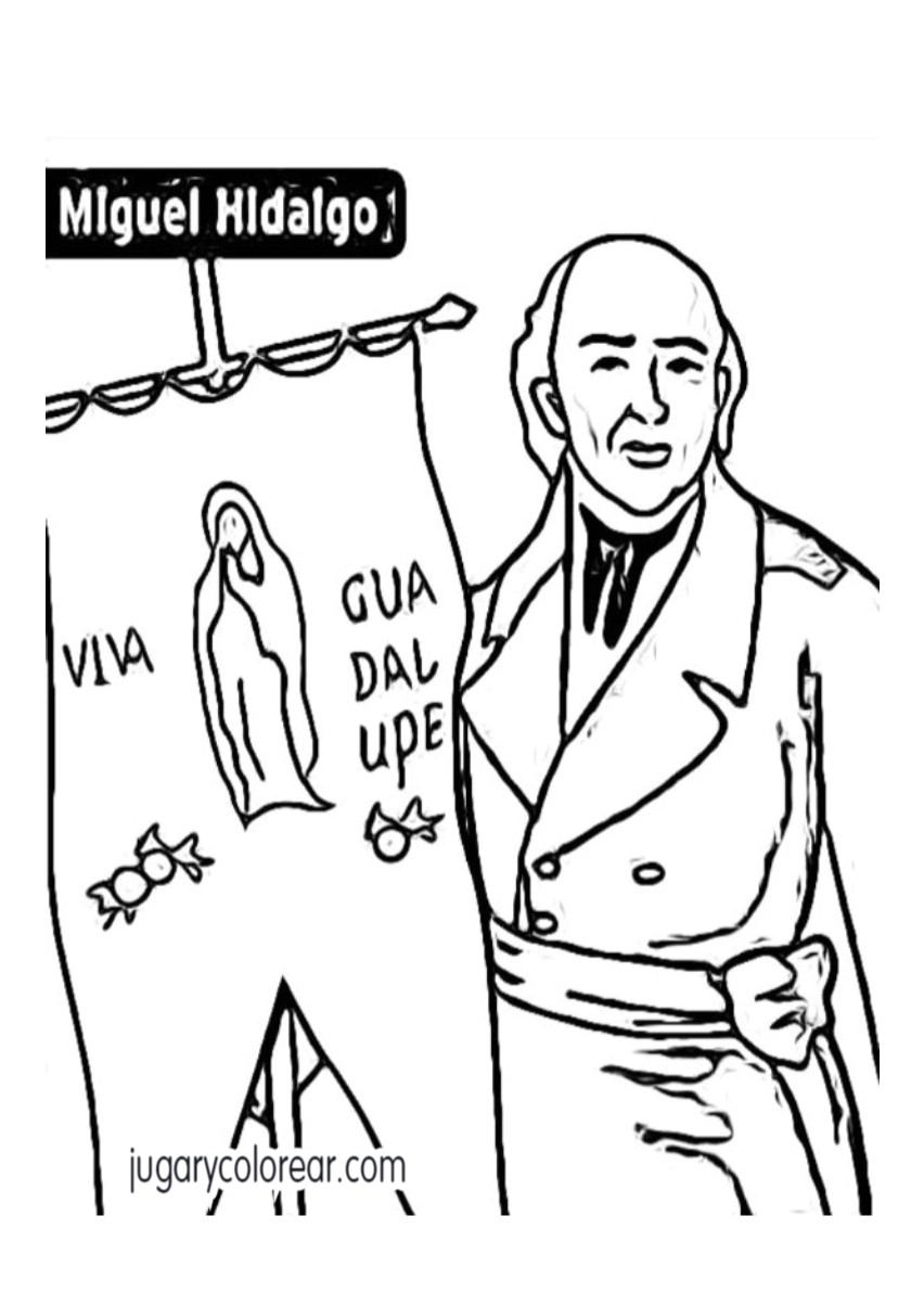 Dibujos De Miguel Hidalgo 9 Para Colorear Para Colorear Pintar E Images and Photos finder