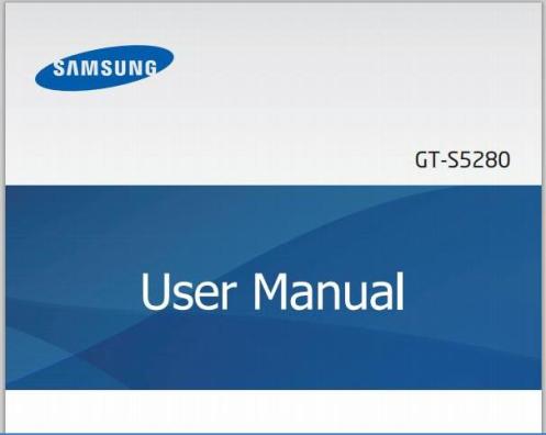Samsung Galaxy Star S5280 Manual Cover