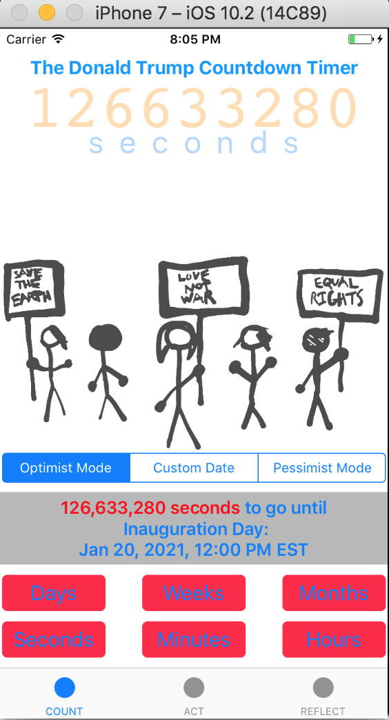 The Donald Trump Countdown Timer January 2017