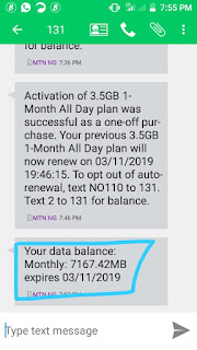 Mtn free data code