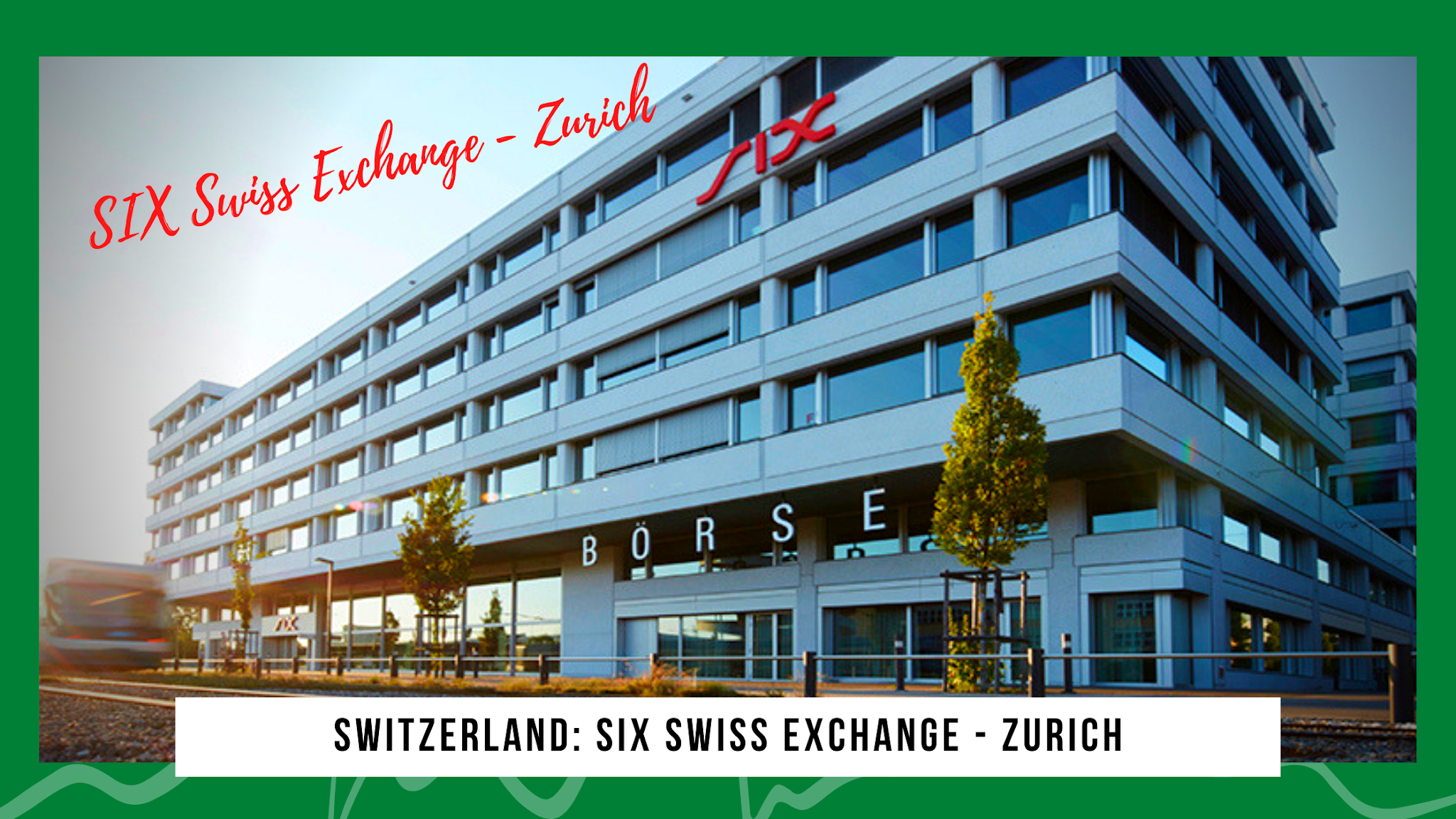 MAJOR STOCK EXCHANGES IN THE WORLD.