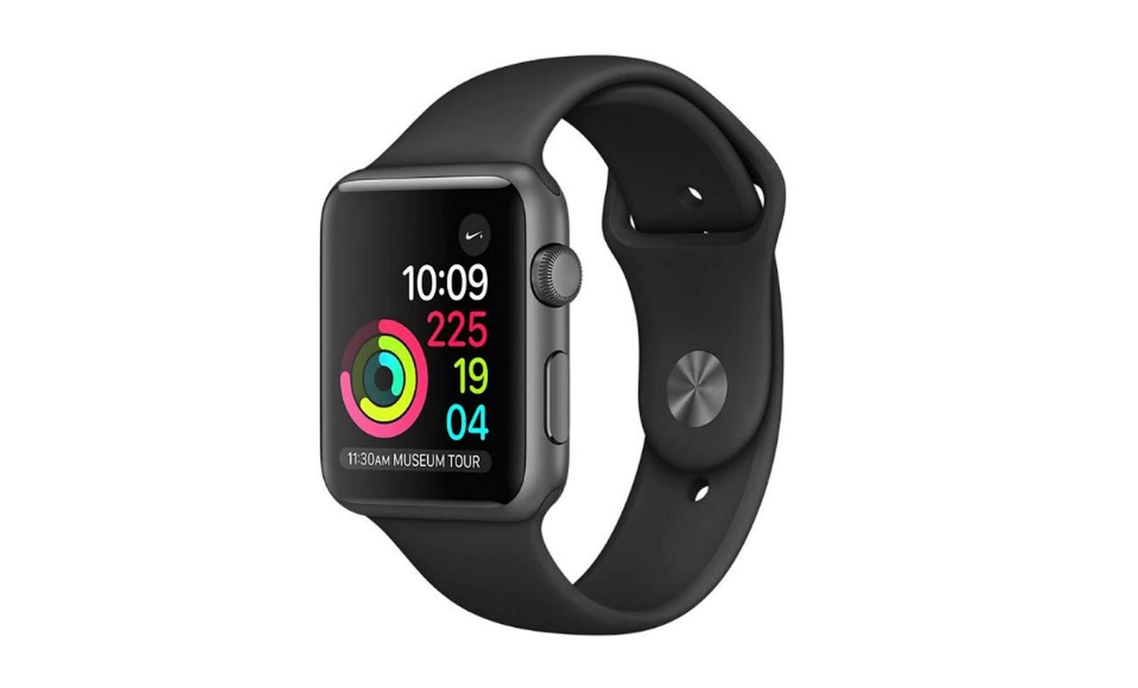 Gambar Jam Tangan Apple Series 3 GPS Space Grey Aluminum with Black Sport Band [38 mm] - Harga Jam Tangan Apple Watch Original Terbaru Terbaik