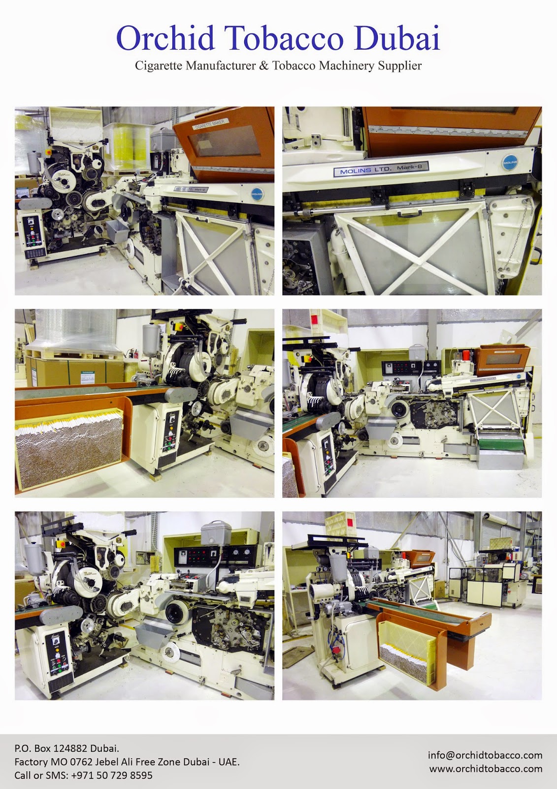 Molins MK8 Post 64 Cigarettes Machine with Max Multiroll Molins MK8