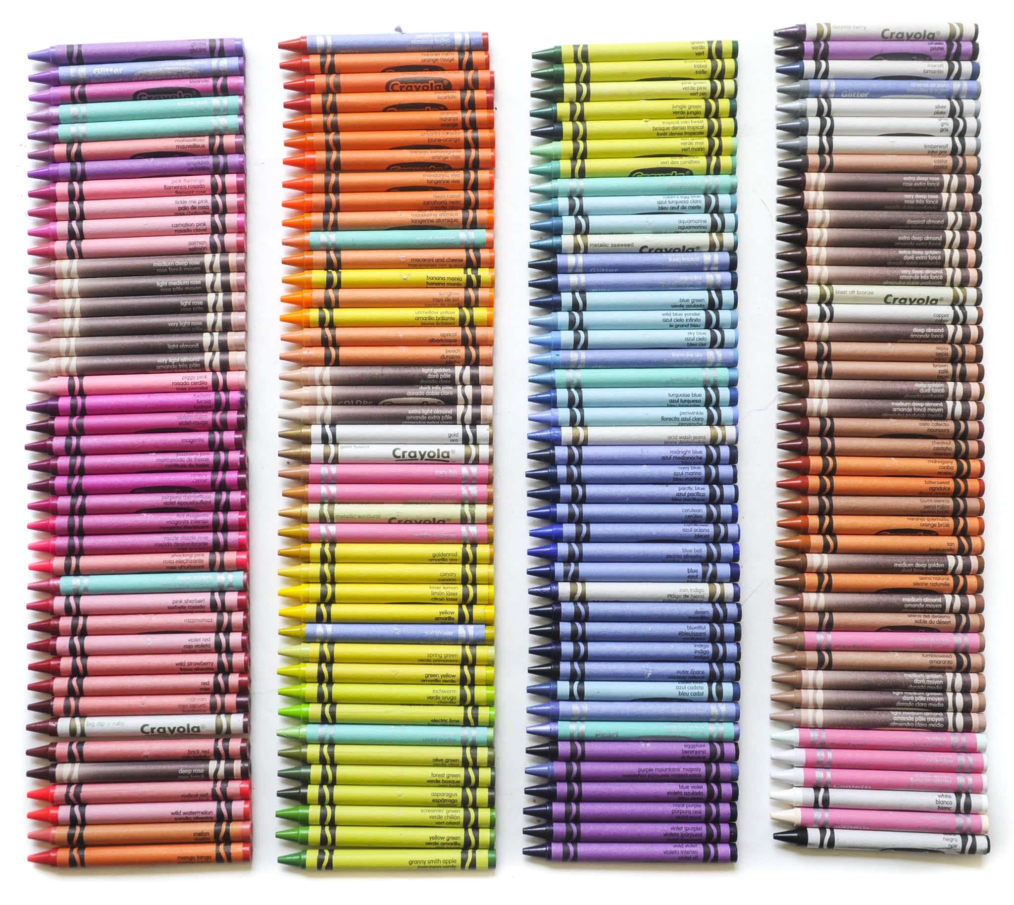 Set De 168 Crayones Crayolas Punta Fina Multicolor