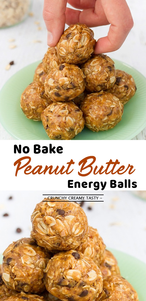 Easy No Bake Peanut Butter Energy Balls (+video)