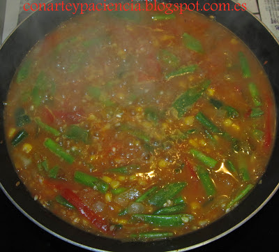 Arroz con verduras