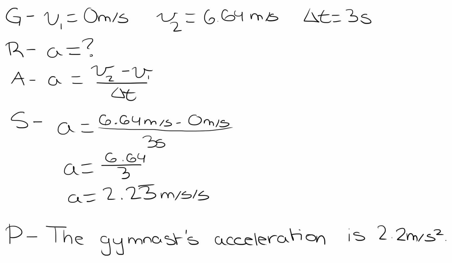 The Physics of the Gymnastics Vault Kinematics