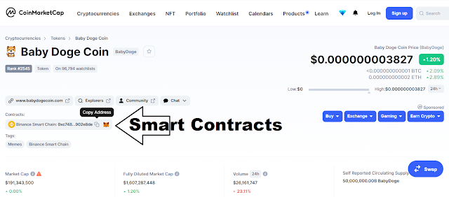 Cara Mencari Smart Contracts Token/Coin Crypto