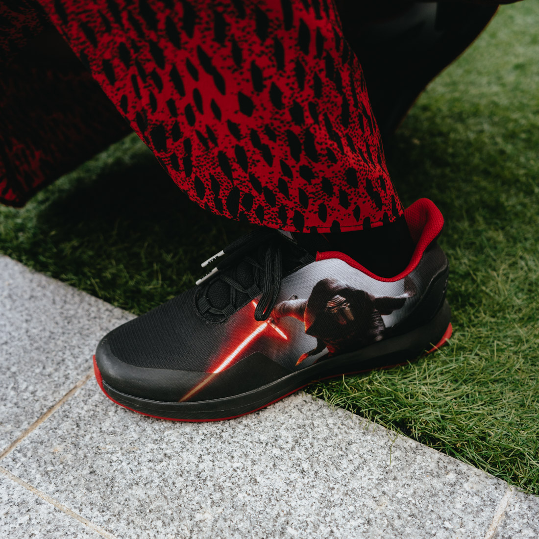 Kip Jasje Orkaan Red Leopard Print Skirt & My Junior (!) Adidas Kylo Ren Sneakers — The Good  Weekender