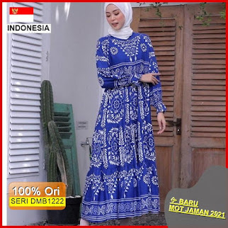 DMB1222 DRESS WANITA 1KG MUAT 3PCS TRISTAN HOMEY MAXI DRESS BOHEMIAN ETNIC BKK RAYON PREMIUM SYIRIA FASHION MUSLIMAH BARU 2021
