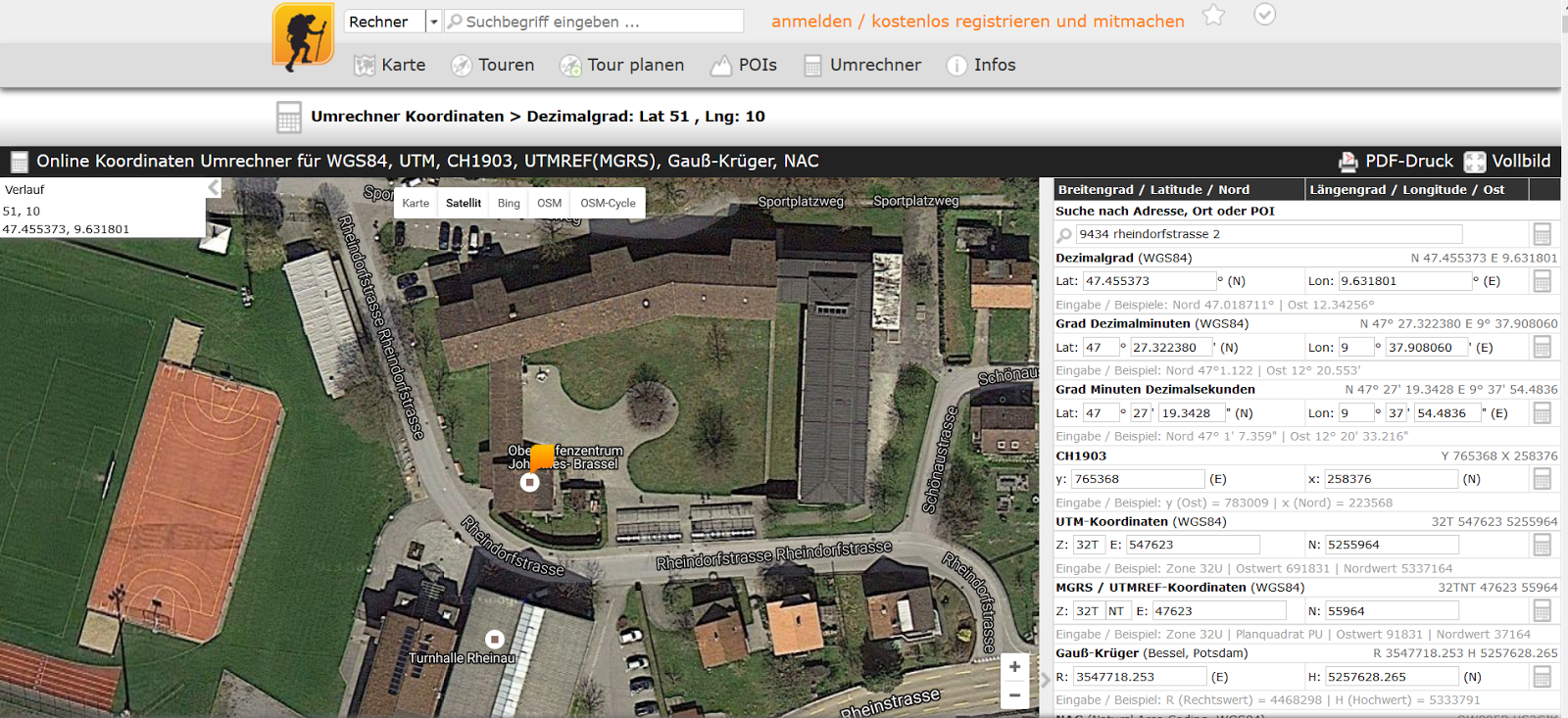 Http Www Deine Berge De Umrechner_koordinaten Php Materialien für den Unterricht: Koordinaten finden und umrechnen