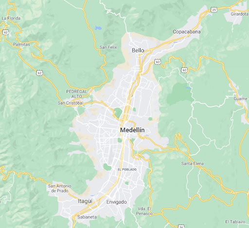 Medellin Colombia Map