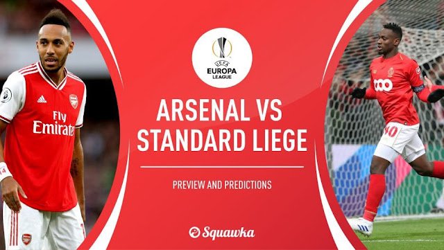 arsenal-vs-standard-liege مشاهدة مباراة ارسنال وستاندار لييج بث مباشر اليوم