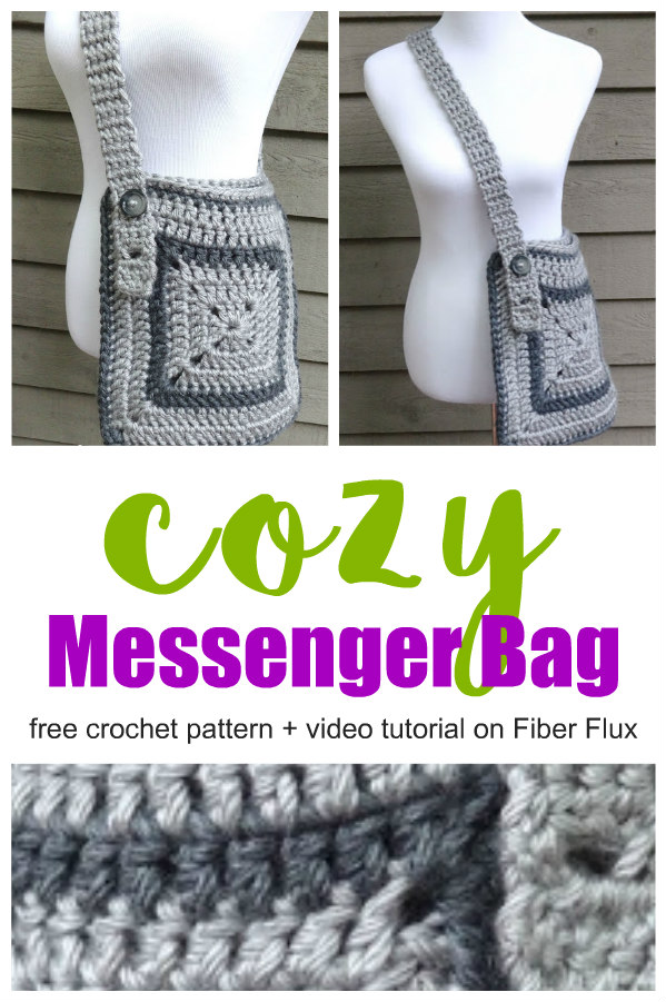 crochet messenger bolsa pattern